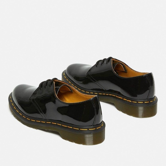 Dr. Martens Women’s SZ.8 Black  Patent Leather 1461  Oxford 3 Eye Shoes New - Picture 5 of 14